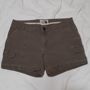 The north face khaki cargo hiking outdoors shorts